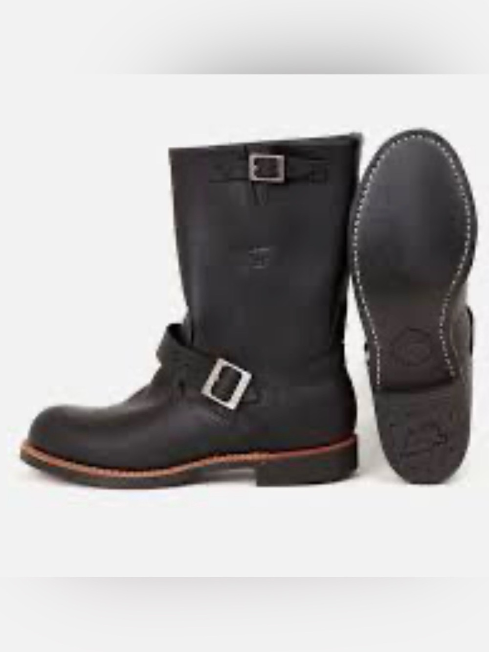 Red Wing Heritage 11-Inch Engineer Leather  Boots Harness with Buckle Sz 4.5